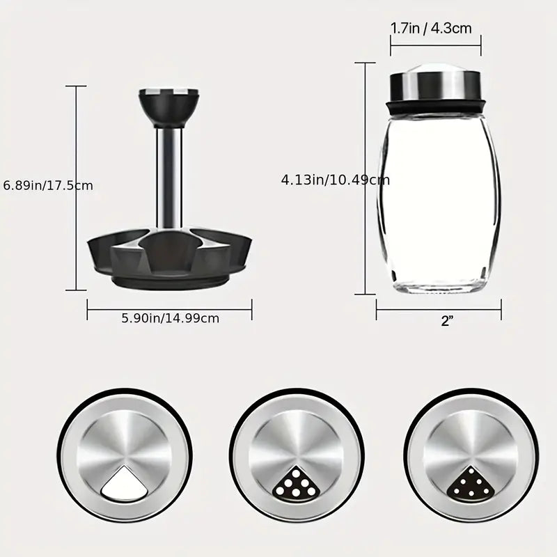 6-Jar Seasoning Organizer Holder