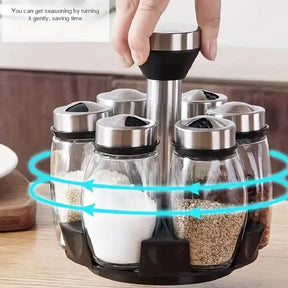 6-Jar Seasoning Organizer Holder