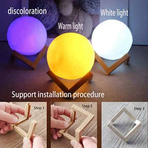 Night Light 3D Printing Moon