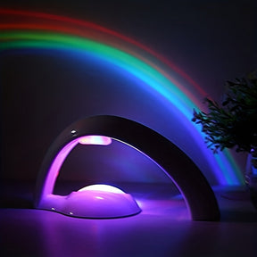 Rainbow Projector Light Colorful Led Night Projection Light 2 Modes Lighting