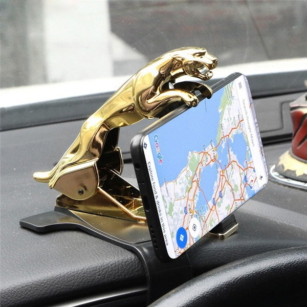 Universal Cheetah Car Phone Holder Leopard Cell Phone GPS Stand 360 Degree Mount Adjustable Clip Holder