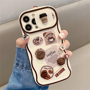 Cute 3D Coffee Camera iPhone Case