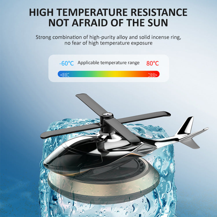 Metal Solar Helicopter Car Air Freshener