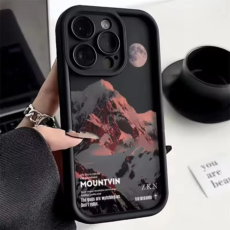 Elegant Snow Mountain iPhone Case