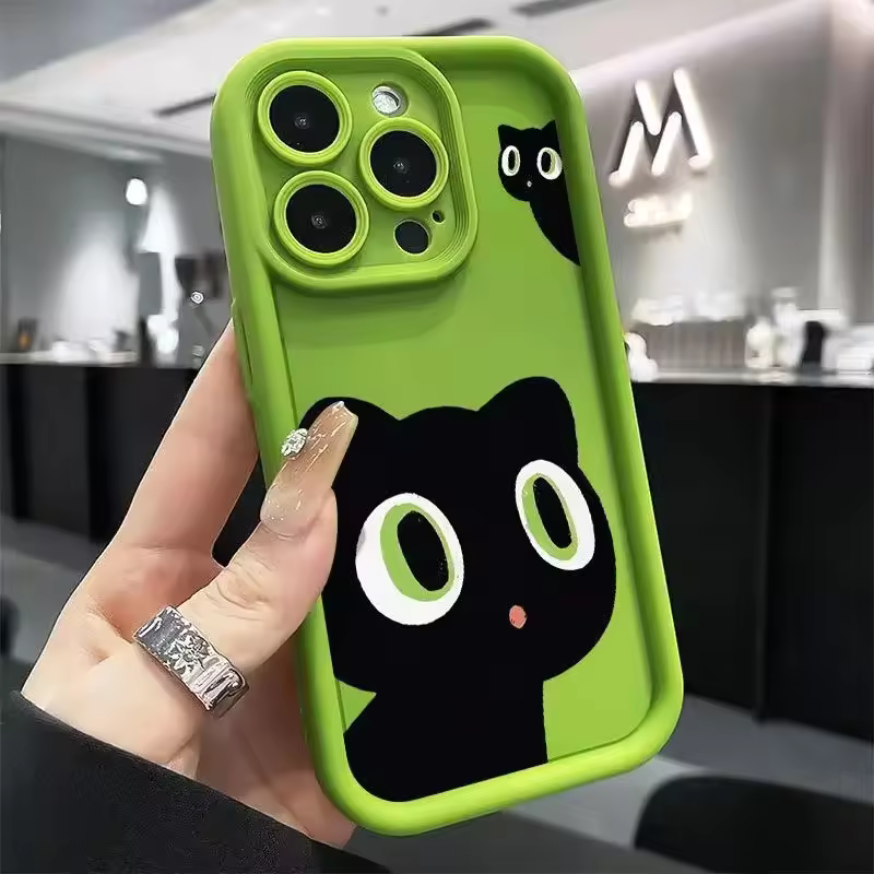 Cute Cartoon Cat iPhone Case