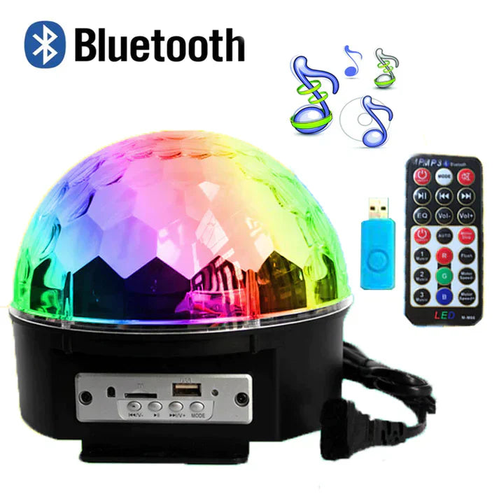 LED Disco Ball mp3 USB Projector Bluetooth