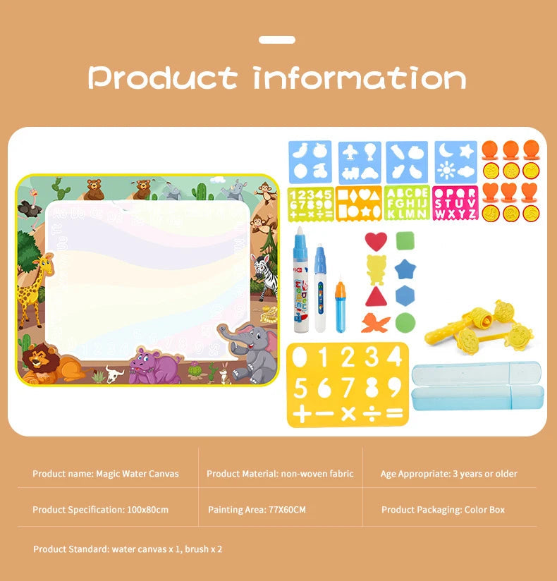 PlayMate™ Magic Water Painting Doodle Mat