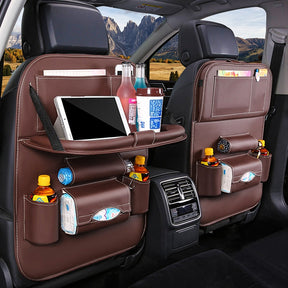 Car Back Seat Organizer Pu Leather