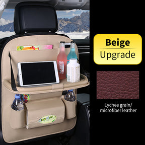 Car Back Seat Organizer Pu Leather