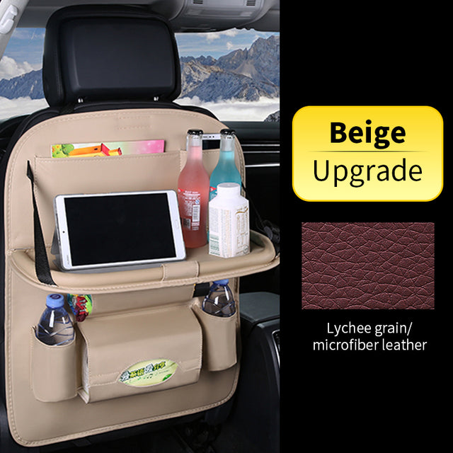 Car Back Seat Organizer Pu Leather