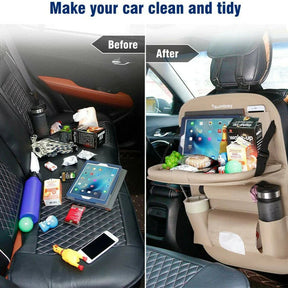 Car Back Seat Organizer Pu Leather