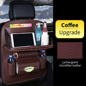 Car Back Seat Organizer Pu Leather