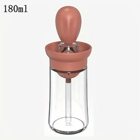 Glass Oil Bottle With Silicone Brush