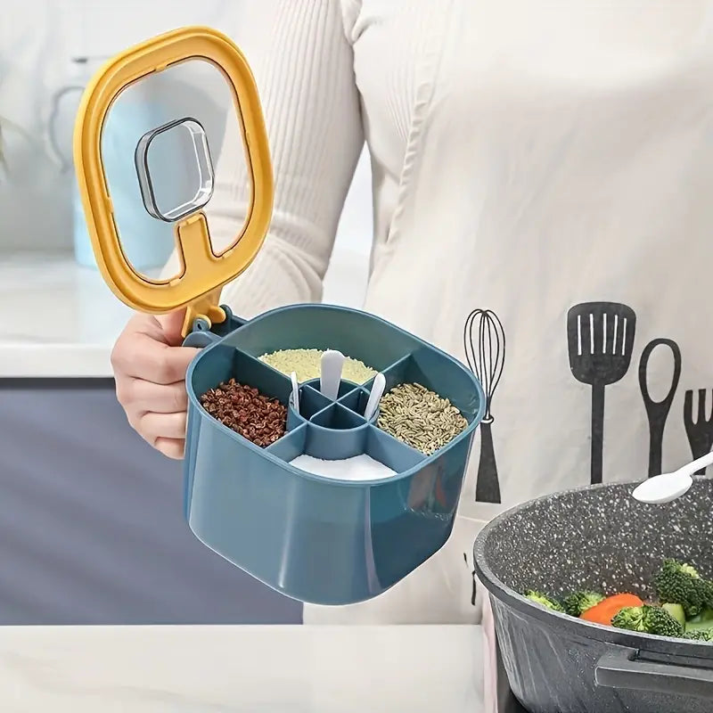 Four Compartment Seasoning Box