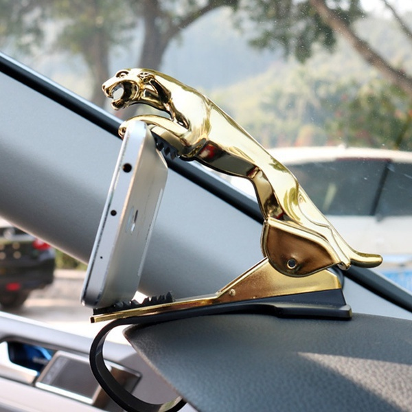 Universal Cheetah Car Phone Holder Leopard Cell Phone GPS Stand 360 Degree Mount Adjustable Clip Holder