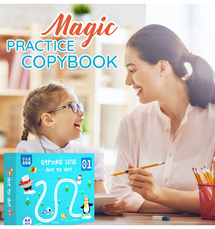 Magical Reusable Tracing Workbook Set 64 Pages