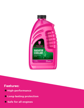 Flamingo coolant in both colors